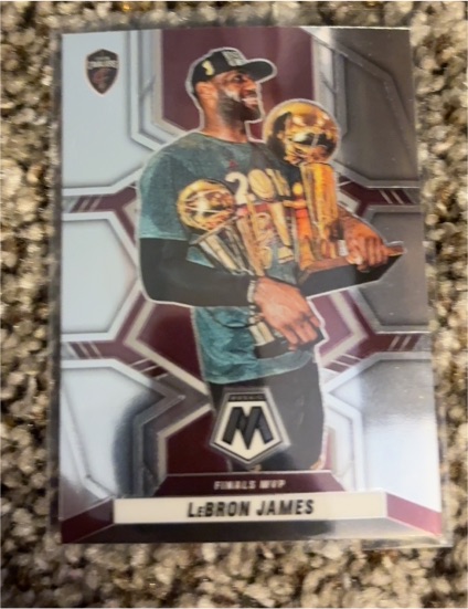 2021-22 Panini Mosaic #298 LeBron James Finals MVP — front