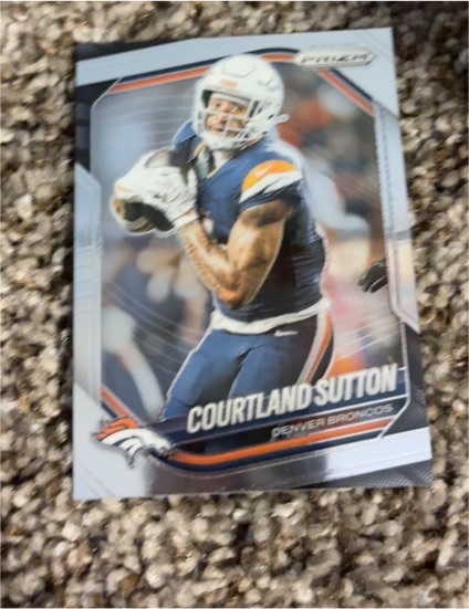 2025 Panini Prizm #163 Courtland Sutton — front