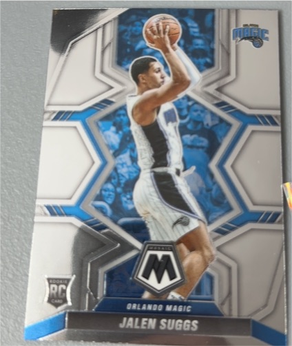 2021-22 Panini Mosaic #209 Jalen Suggs Rookie Card Orlando Magic — front
