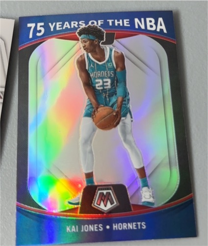 2021-22 Panini Mosaic #98 Kai Jones 75 Years of the NBA — front