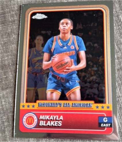 2024 Topps Chrome McDonald's All American #1 Mikayla Blakes — front