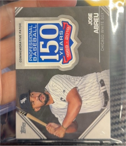 2019 Topps Series One 150th Anniversary Commemorative Patch #AMP-JA Jose Abreu — front