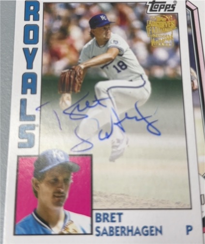 2025 Topps Archives #84FFA-BSA Bret Saberhagen — front