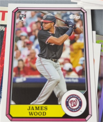 2025 Topps Archives #87BB-3 James Wood — front