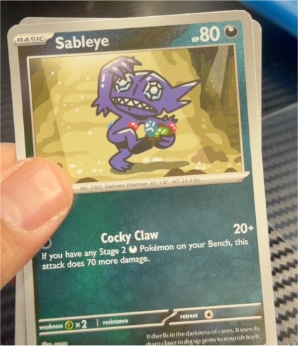 2025 Pokemon Sableye 059/094 Me02: Phantasmal Flames — front