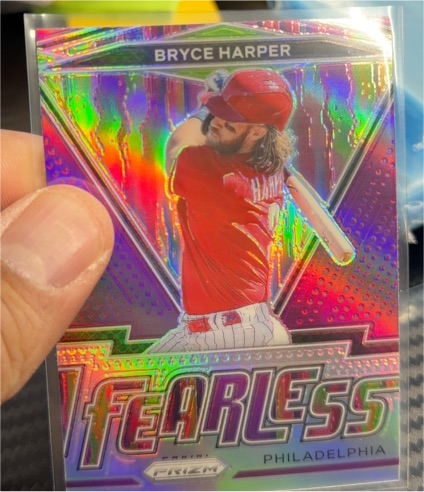 2021 Panini Prizm #FR-11 Bryce Harper Fearless — front