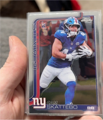 2025 Topps Chrome #331 Cam Skattebo — front
