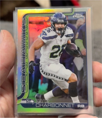 2025 Topps Chrome #279 Zach Charbonnet — front