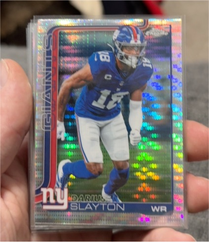 2025 Topps Chrome #226 Darius Slayton Pulsar Refractor — front
