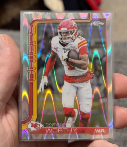 2025 Topps Chrome #145 Xavier Worthy — front