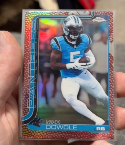 2025 Topps Chrome #43 Rico Dowdle — front