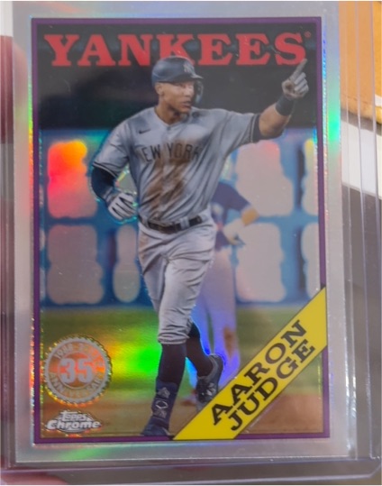 2023 Topps Chrome 88BC-1 Aaron Judge 1988 35th Anniversary Insert — front