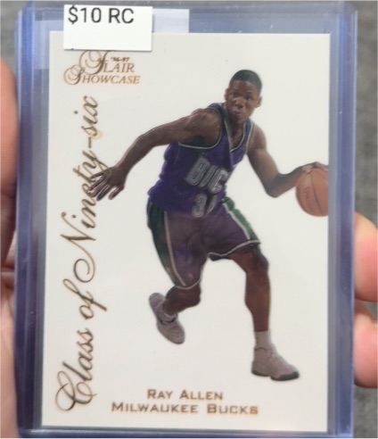 1996-97 Fleer Flair Showcase #2 Ray Allen Class of Ninety-Six Rookie — front