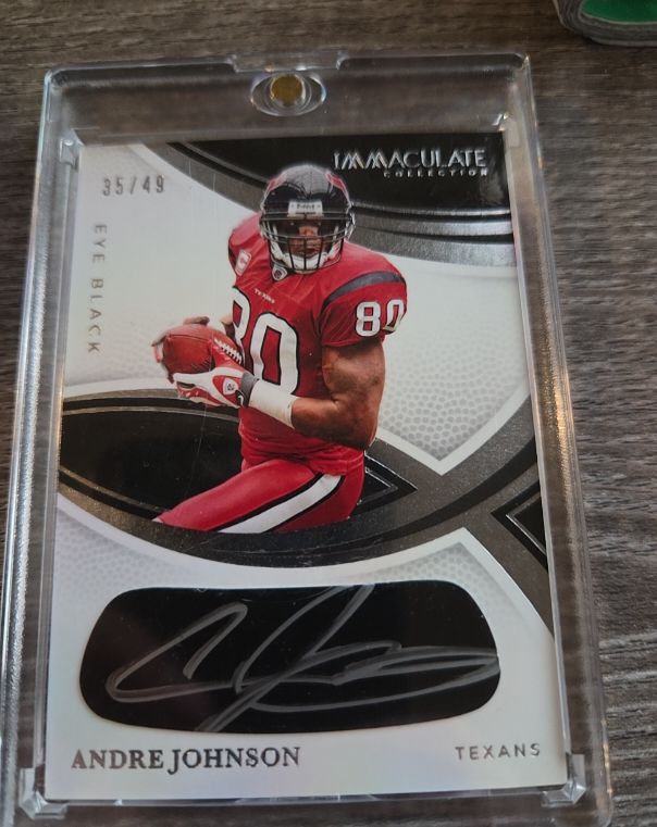 2025 Panini Immaculate Collection Eye Black #35/49 Andre Johnson — front