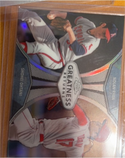 2019 Topps Chrome Greatness Returns #GRE-3 Shohei Ohtani / Nolan Ryan — front