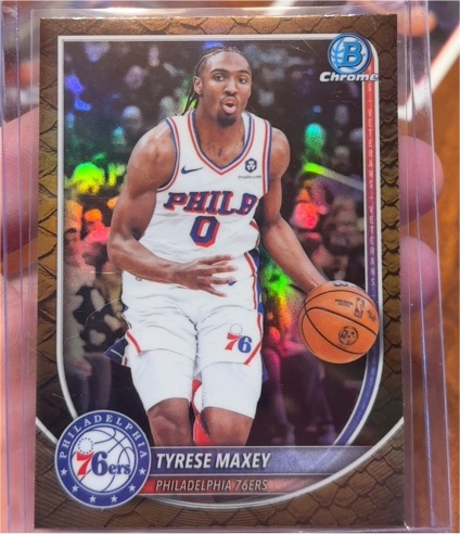 2025-26 Bowman Chrome #BCV-66 Tyrese Maxey — front