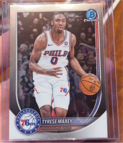 2025-26 Topps Bowman Chrome #BCV-66 Tyrese Maxey — front