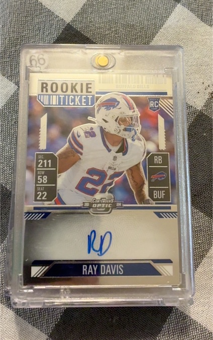 2024 Panini Contenders Optic #137 Ray Davis Rookie Ticket — front