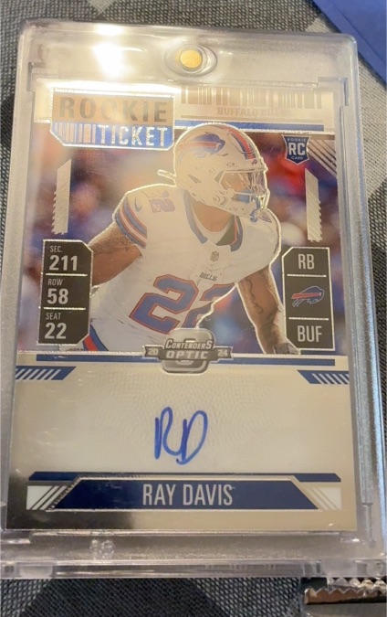 2024 Panini Contenders Optic #137 Ray Davis Rookie Ticket — front