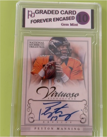 2015 Panini National Treasures #18 Peyton Manning — front