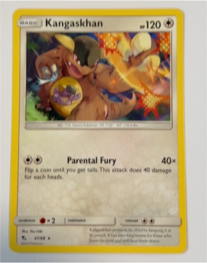 2019 Pokémon Hidden Fates #47 Kangaskhan — front