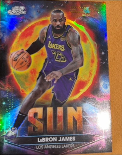 2025-26 Topps Chrome Cosmic #PPS-2 LeBron James Sun — front