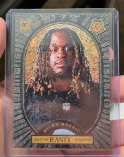 2025 Panini Mosaic Micro Mosaic #12 Ashton Jeanty — front