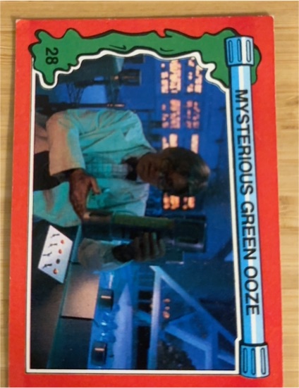 1991 Topps Teenage Mutant Ninja Turtles II #28 Mysterious Green Ooze — front