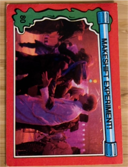 1991 Topps Teenage Mutant Ninja Turtles II #80 Makeshift Experiment! — front