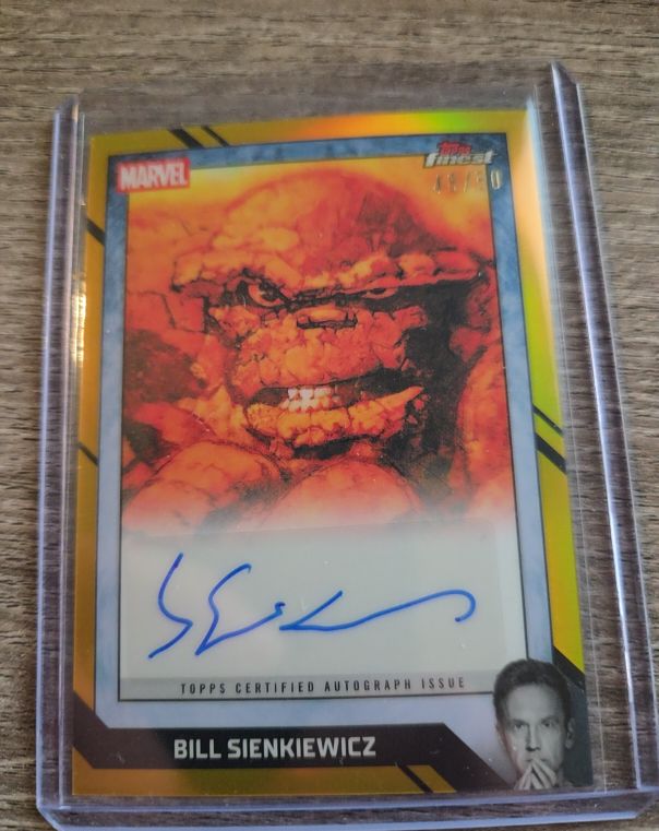 2026 Topps Finest Fantastic Four #CB-BZ Bill Sienkiewicz — front
