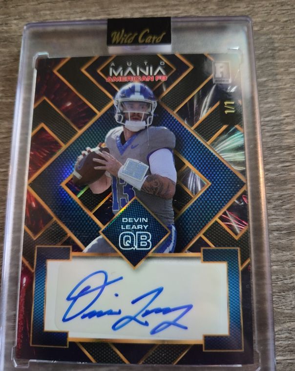 2024 Wild Card Auto Mania #AMASQ-DL Devin Leary — front