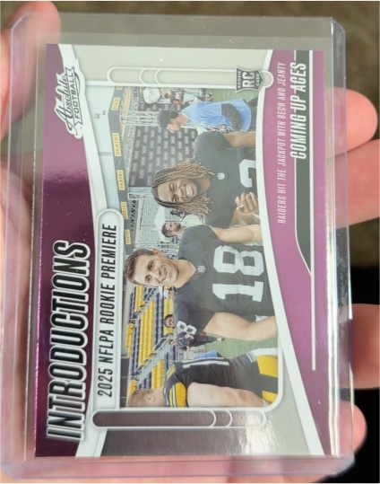 2025 Panini Absolute #I-AJY Coming Up Aces Introductions Ashton Jeanty, Jack Bech — front