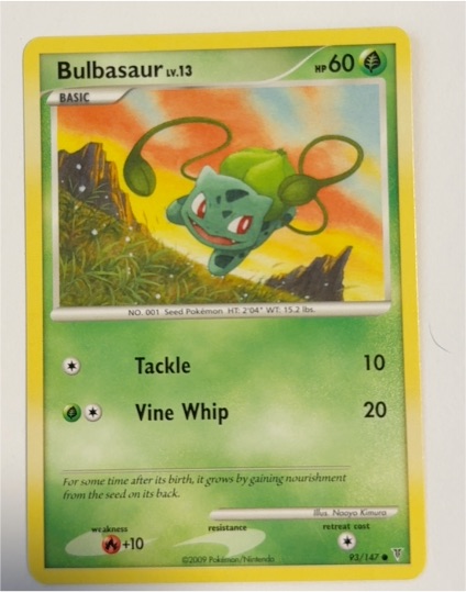 2009 Pokémon Platinum Supreme Victors #93 Bulbasaur — front