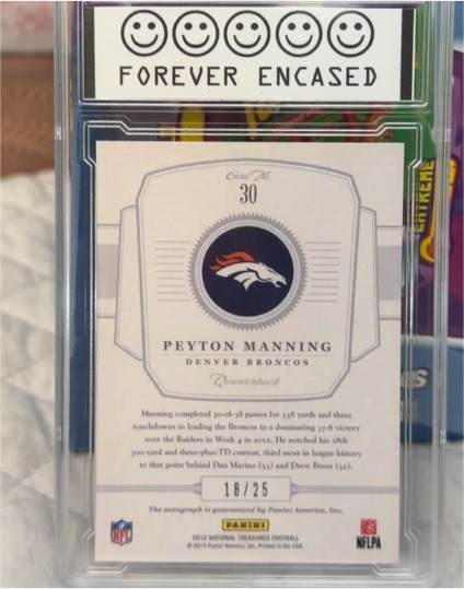 2013 Panini National Treasures #30 Peyton Manning — front