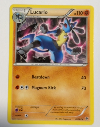 2016 Pokémon Fates Collide #47 Lucario — front