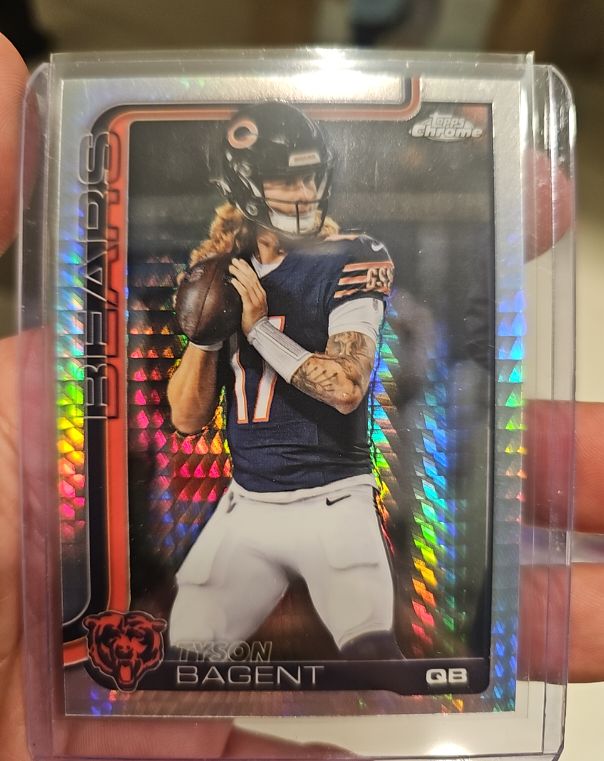 2025 Topps Chrome #54 Tyson Bagent — front