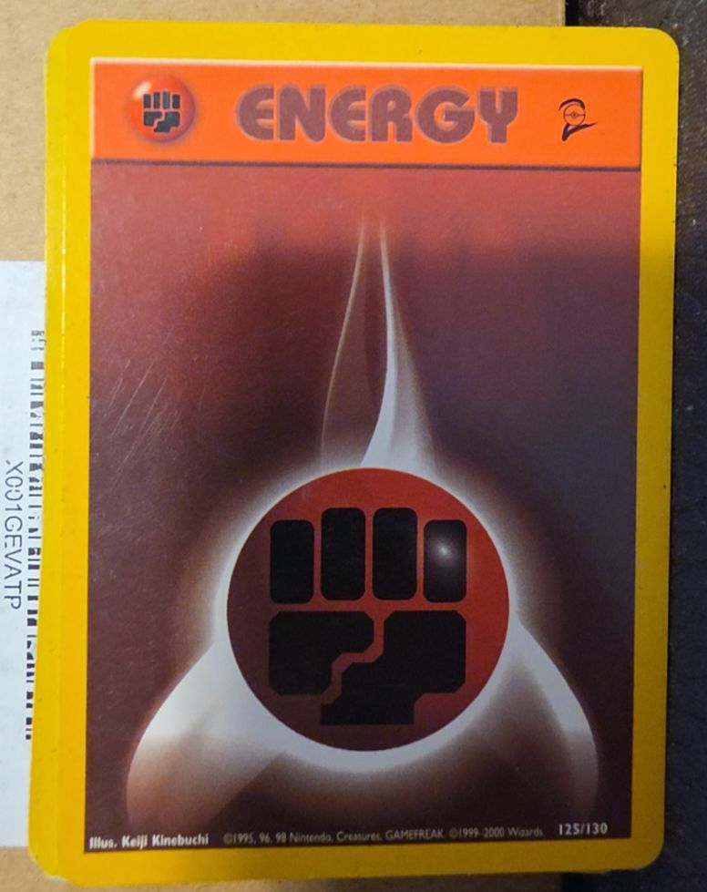 1999 Pokémon Base Set #125 Fighting Energy — front