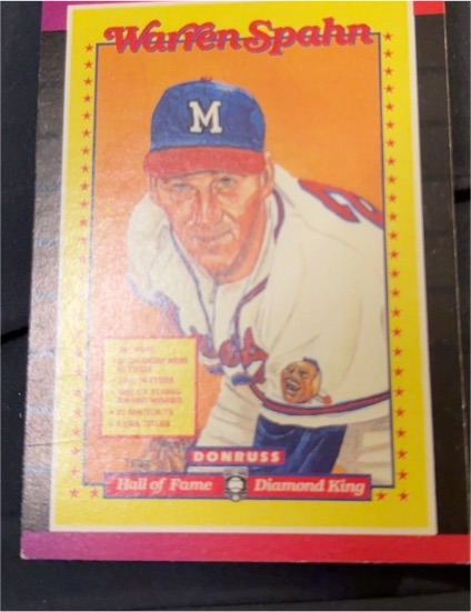 1988 Donruss #588 Warren Spahn — front