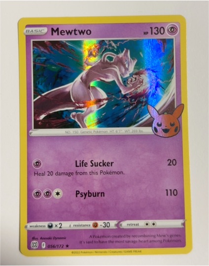 2022 Pokémon Brilliant Stars #056 Mewtwo — front
