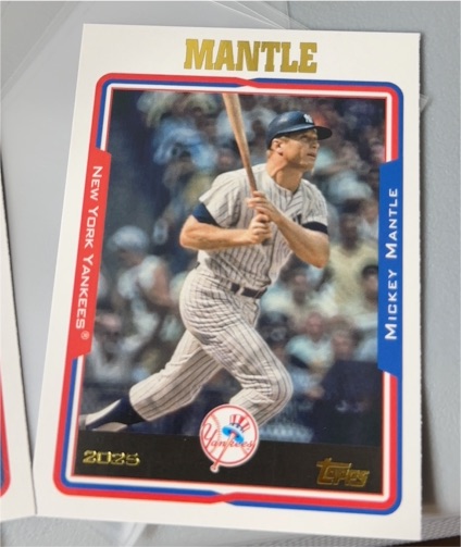 2025 Topps Archives #252 Mickey Mantle — front