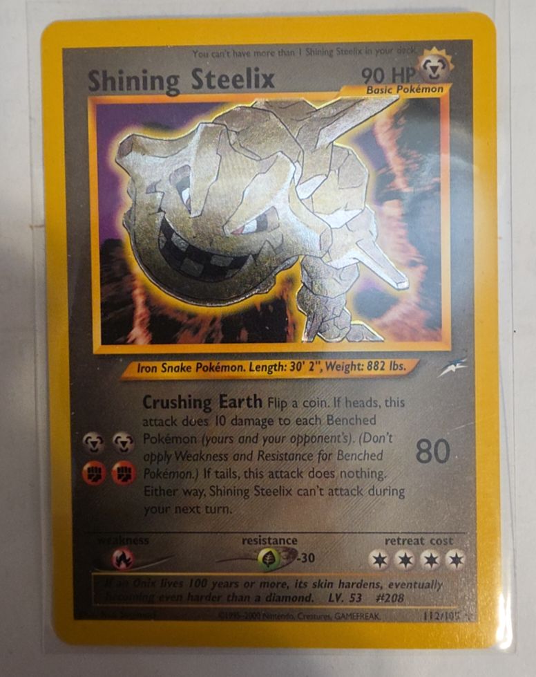 2000 Neo Destiny #112 Shining Steelix — front
