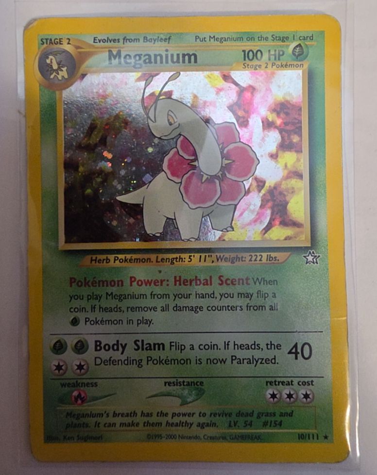 2000 Neo Genesis #10 Meganium — front
