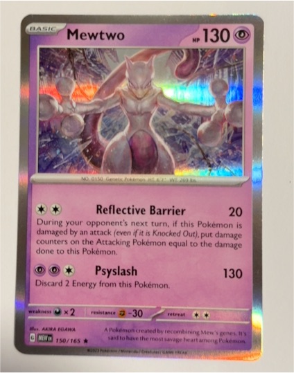 2022 Pokémon Scarlet & Violet 150 Mewtwo — front
