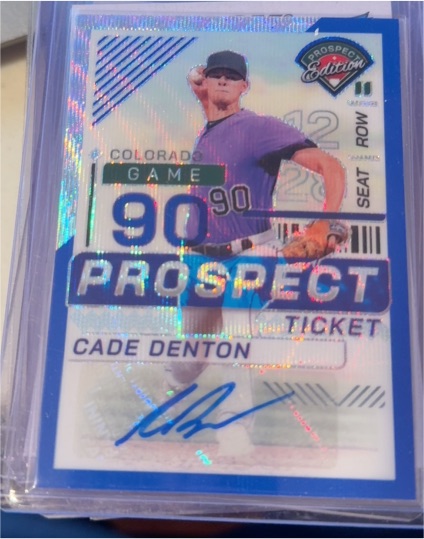 2024 Panini Prospect Edition #142 Cade Denton — front