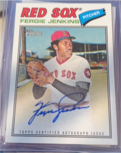 2026 Topps Heritage #ROA-FJ Fergie Jenkins Real One Autograph — front