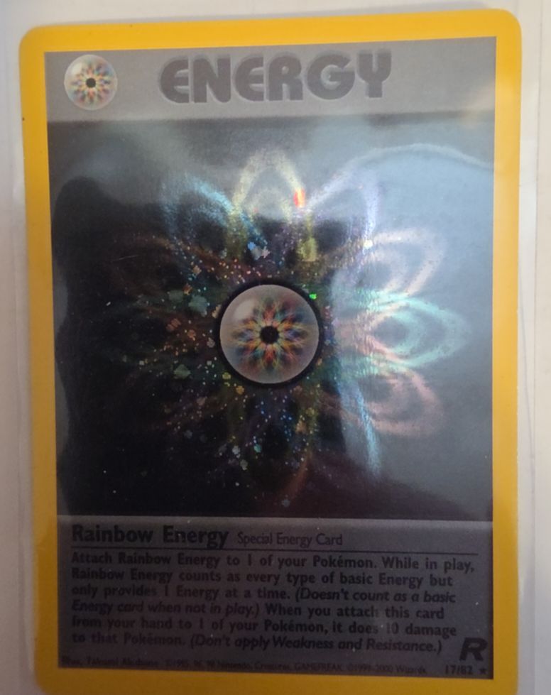 1999 Pokémon Team Rocket #17 Rainbow Energy — front