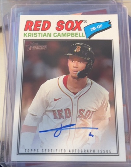 2026 Topps Heritage #28-OF Kristian Campbell — front