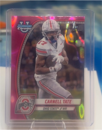 2024 Bowman University Chrome #39 Carnell Tate — front