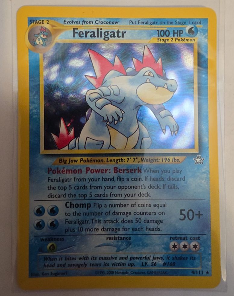 2000 Neo Genesis #4 Feraligatr — front