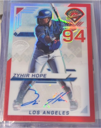 2025 Panini Prospect Edition #181 Zyhir Hope — front